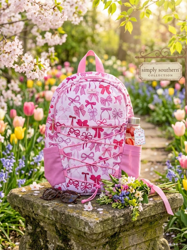 Pink Bow Backpack