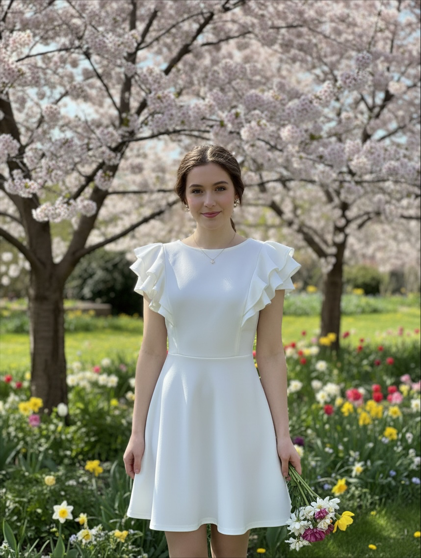 She +Sky Dress White
