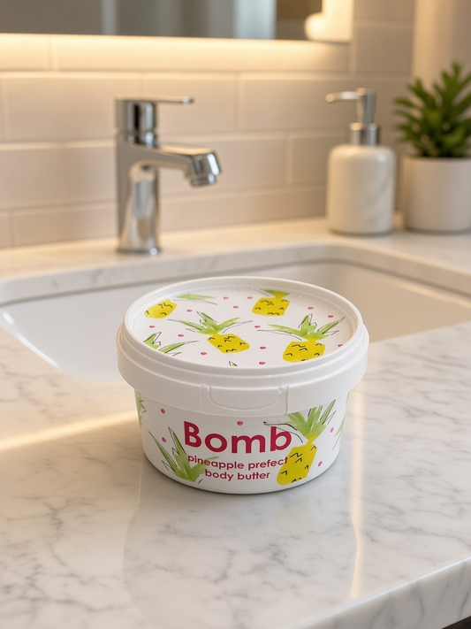 Bomb Cosmetics Body Butter – Pineapple Perfect & Body Shimmer