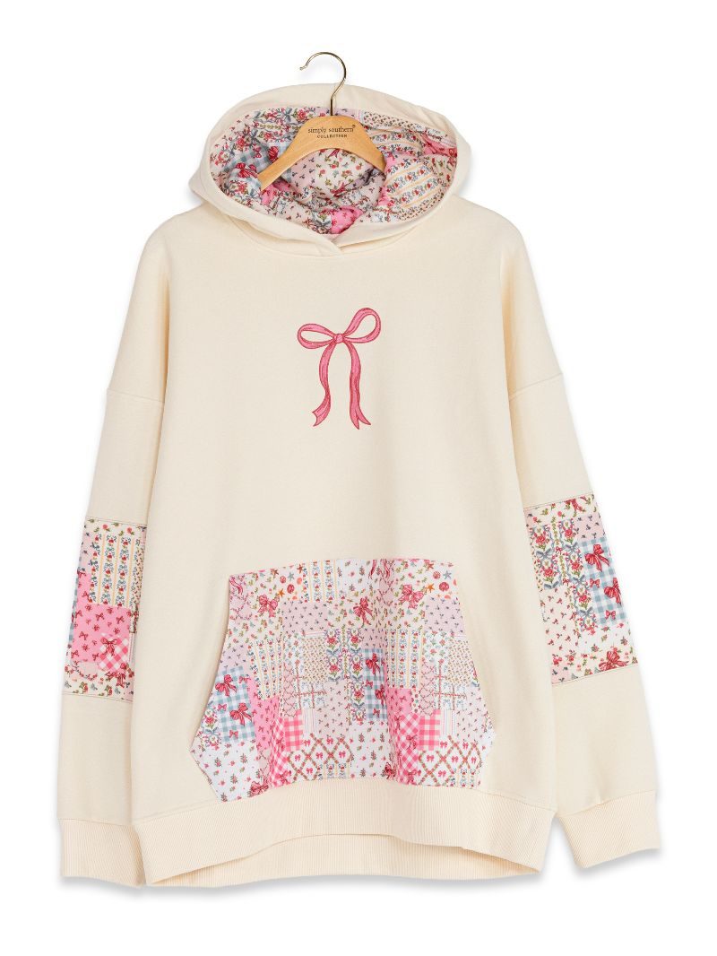 Embellished Bow Hoodie