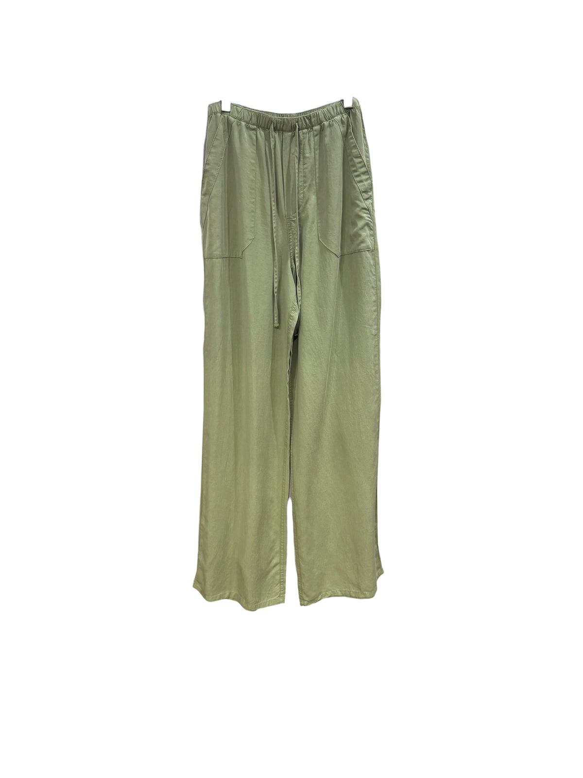 Blu Pepper Sage Green Wide Leg Drawstring Pants