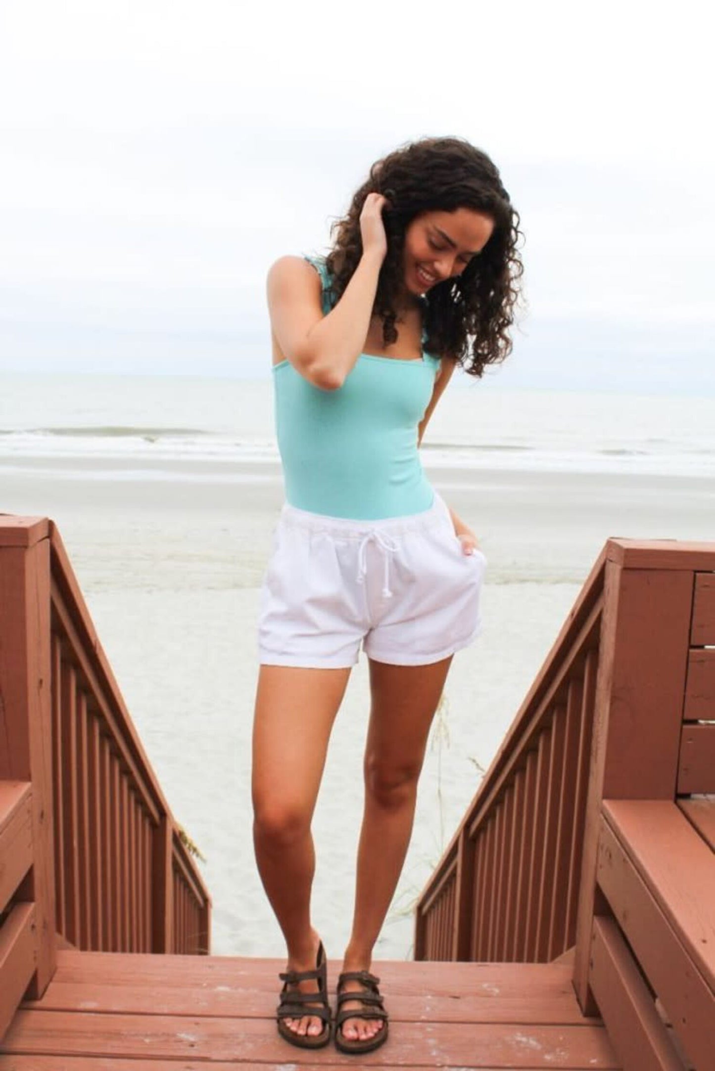 SIMPLY SOUTHERN EVERY DAY SHORTS WHITE