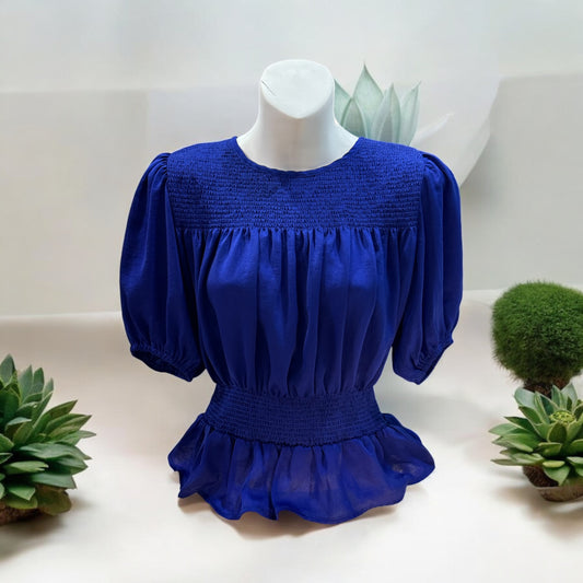 BLUE GLAM BLOUSE