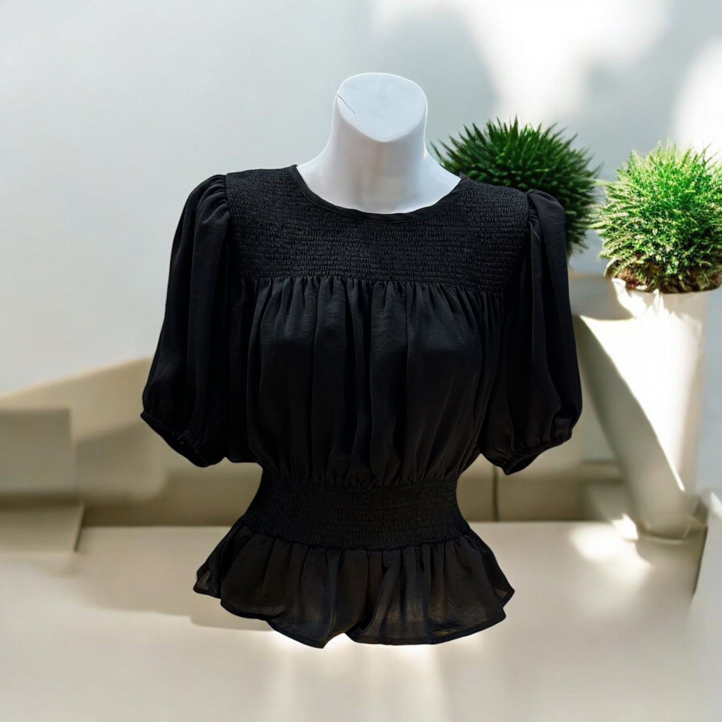 BLACK GLAM BLOUSE