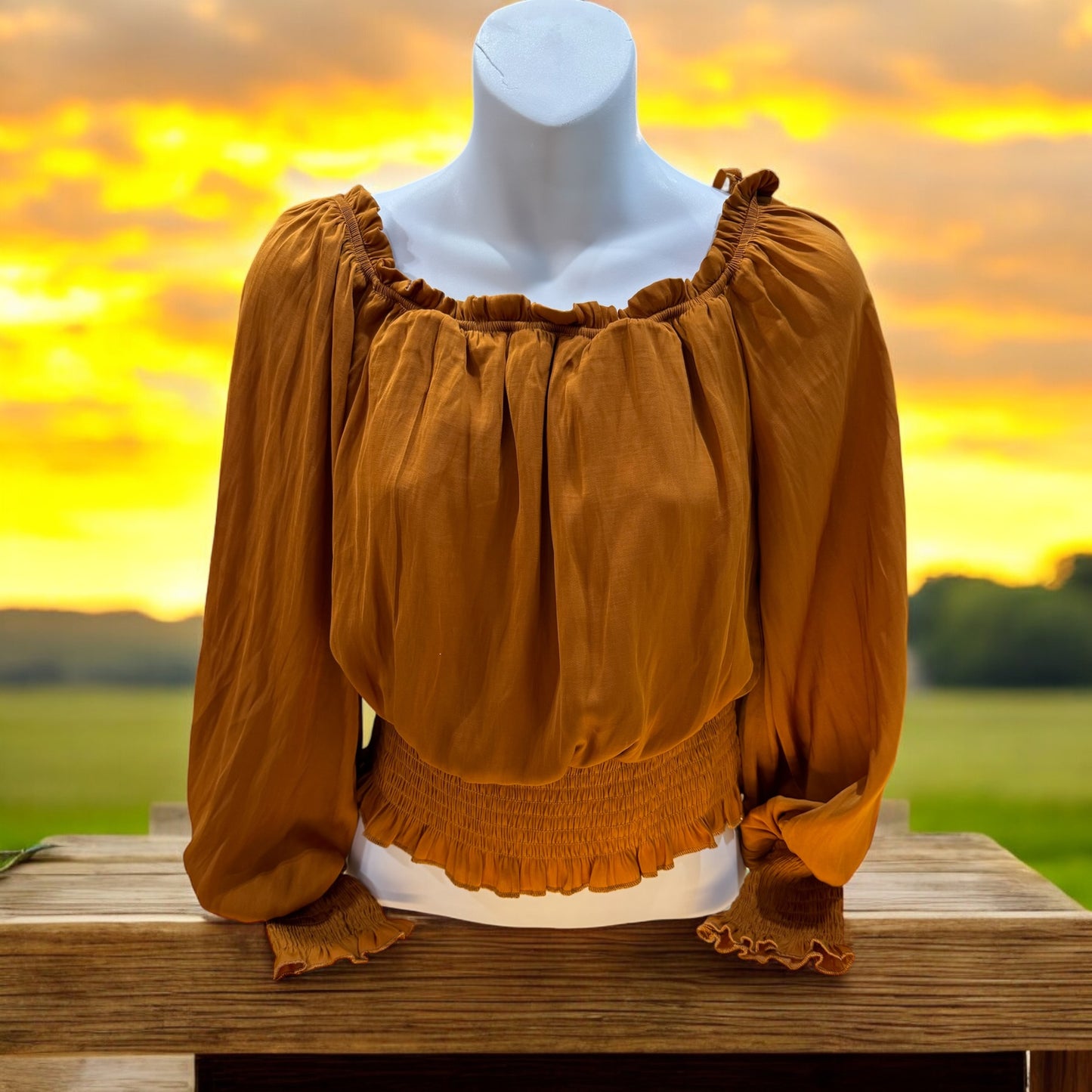 SHE+SKY COPPER BLOUSE