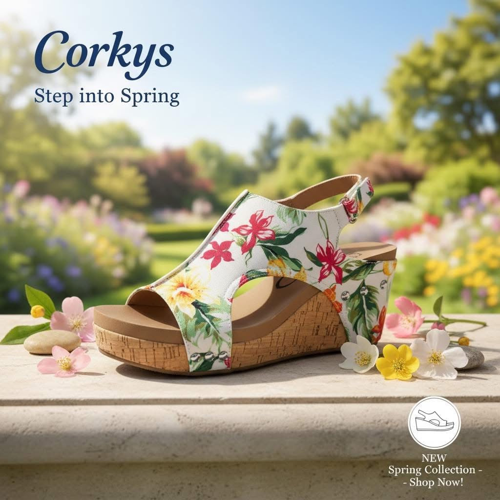 Corkys Carley White Floral