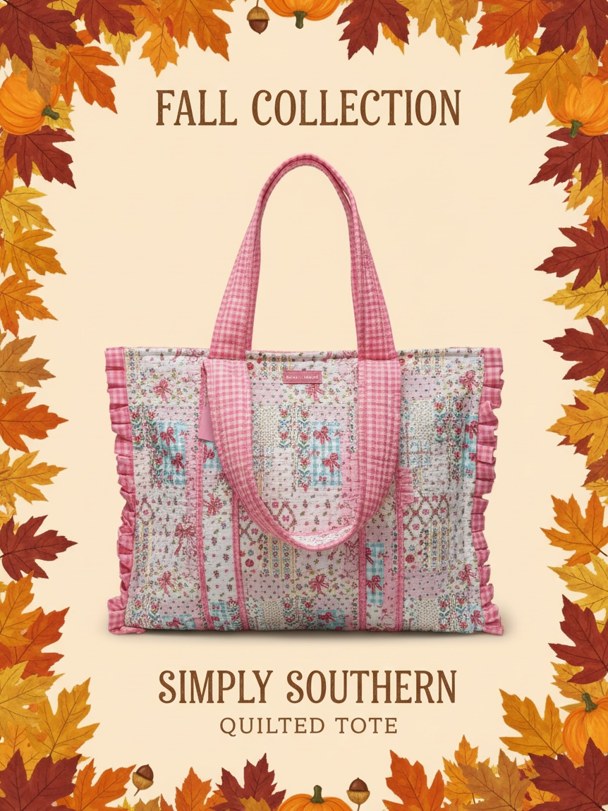 Simply Southern Quilted Tote Quilt Ribbon