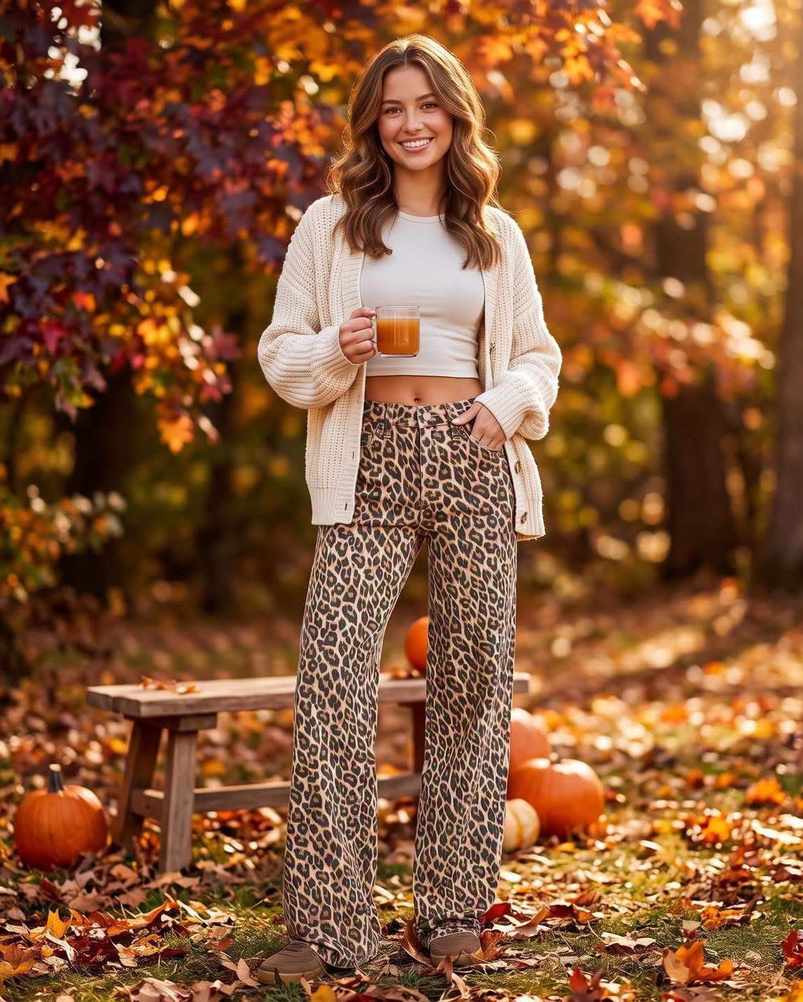 Vervet Lovervet High Rise Vintage Flare Leopard