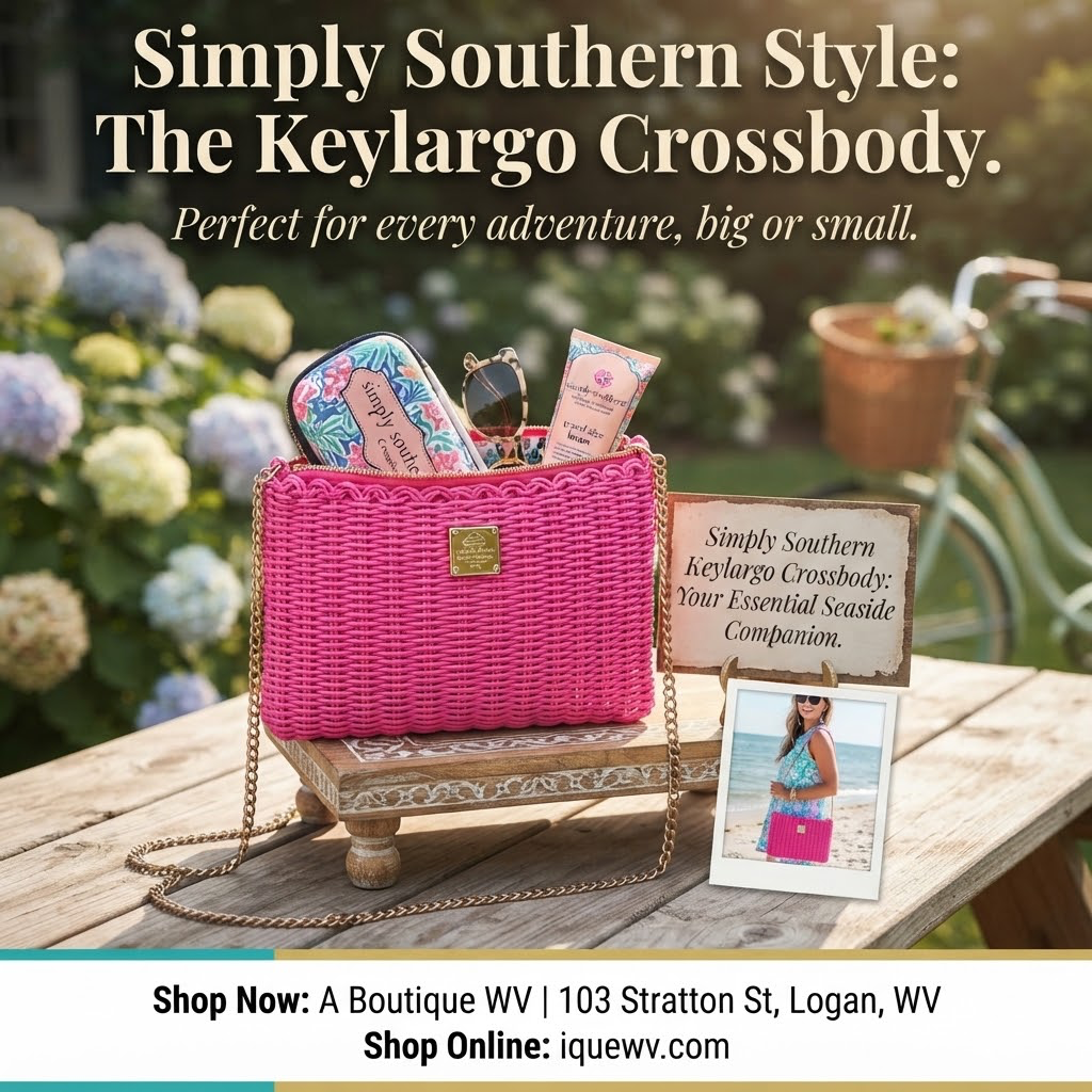 SIMPLY SOUTHERN KEY LARGO CROSSBODY HOT PINK