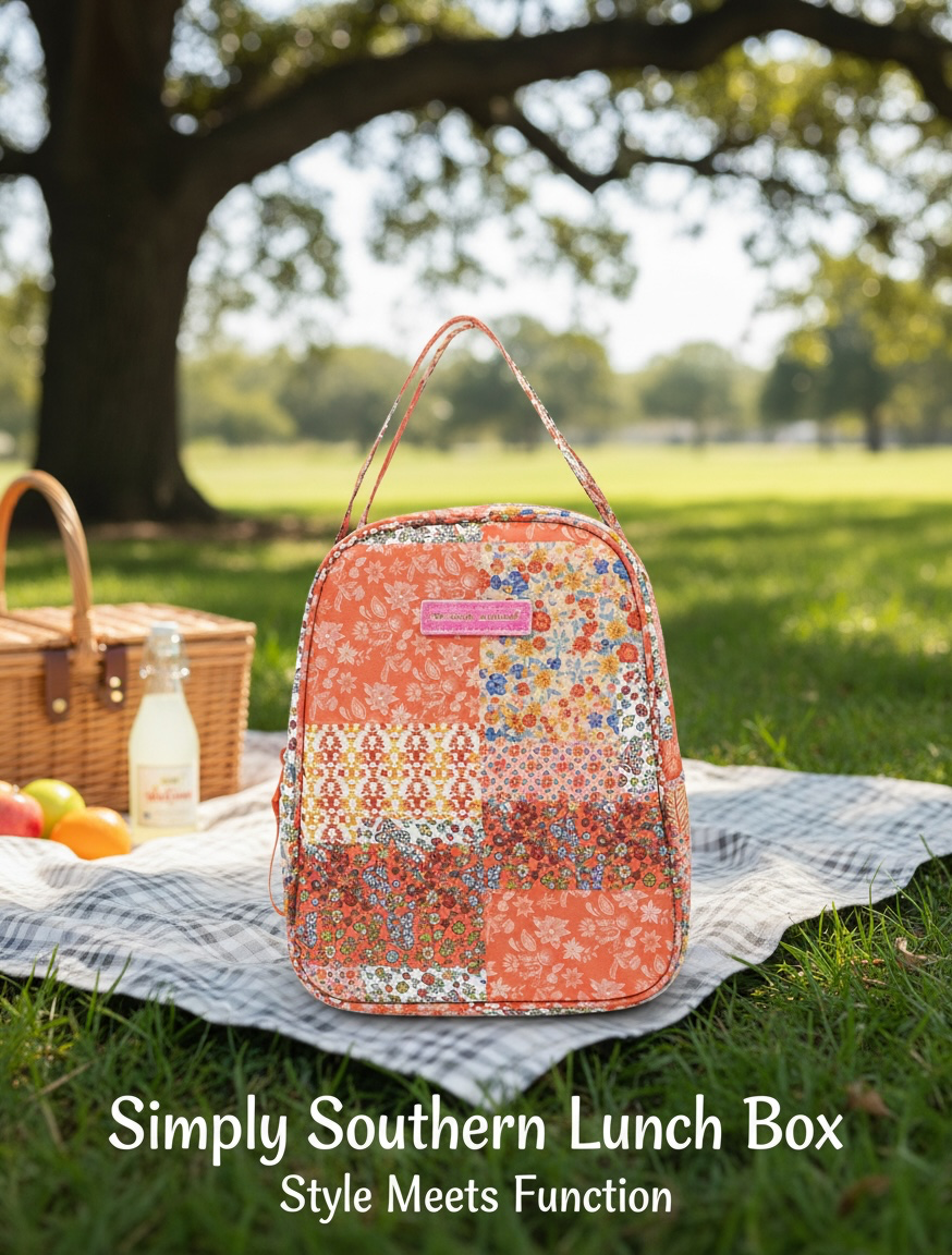 Simply Southern Quilt Floral Lunchbox