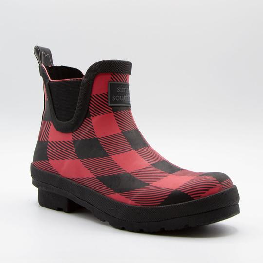 SIMPLY SOUTHERN RAIN BOOTS BUFFALO PLAID