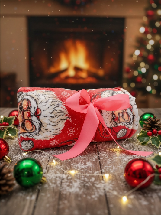 Simply Southern Christmas Blanket Santa