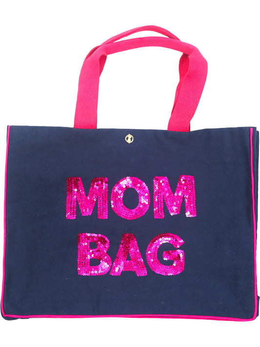 EMBROIDERED SEQUIN TOTE MOM