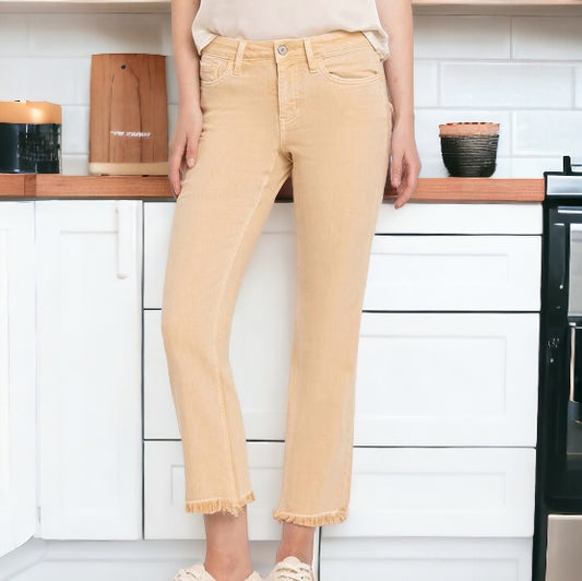 VERVET MELISSA BY FLYING MONKEY MID RISE STRAIGHT STRETCH