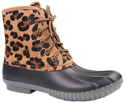 LEOPARD DUCK BOOTS BY SIMPLY SOUTHERN