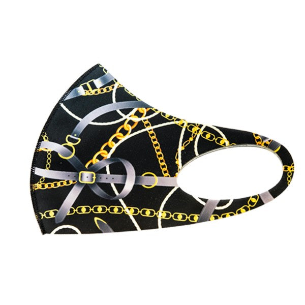 Fancy Mask in Black, Gold and Silver