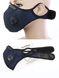 Navy Double Vent Sports Mask