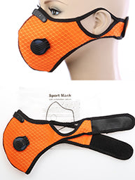 Double Vent Sport Mask in Bright Orange