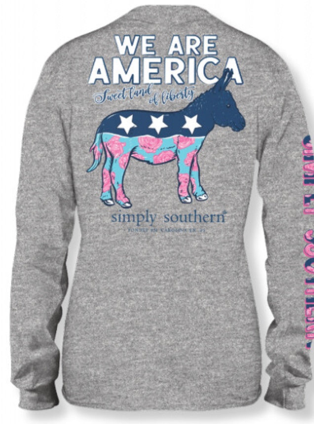 WE ARE AMERICA LONG SLEEVE TEE