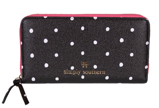LARGE ZIP WALLET-DOTS