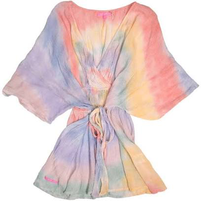 SIMPLY SOUTHERN KIMONO COVERUP- TIE DYE SWIRL