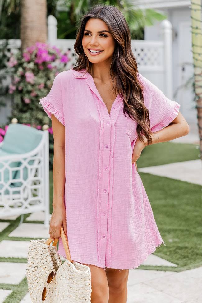 SIMPLY SOUTHERN BUTTON DOWN DRESS TAFFY