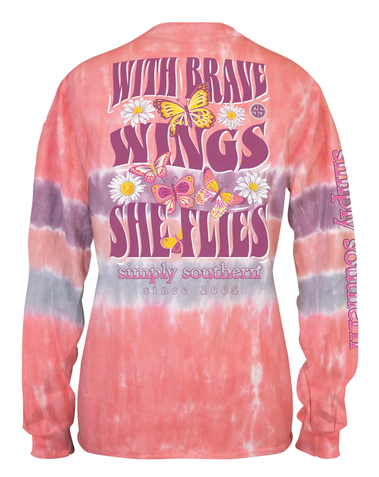 WITH BRAVE WINGS SHE FLIES LONG SLEEVE