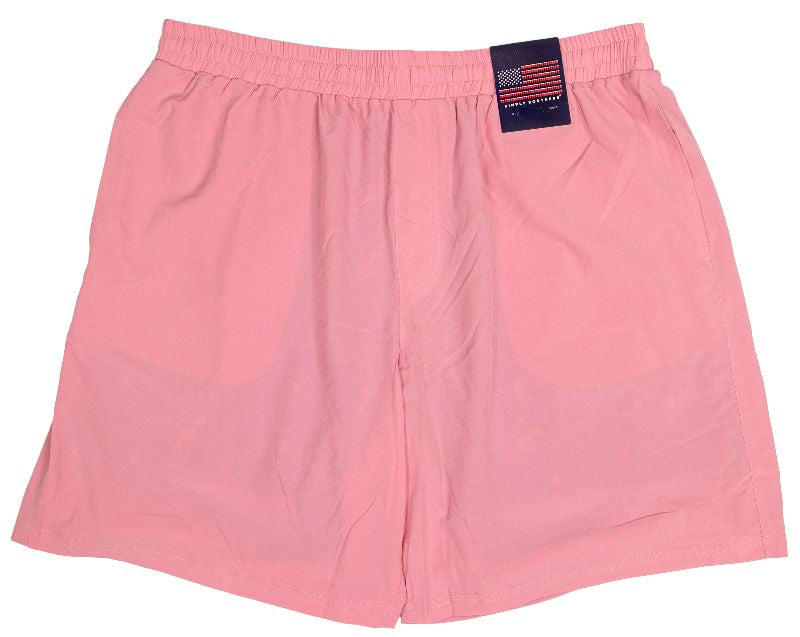 SIMPLY SOUTHERN MENS LINED SHORTS-ROSE