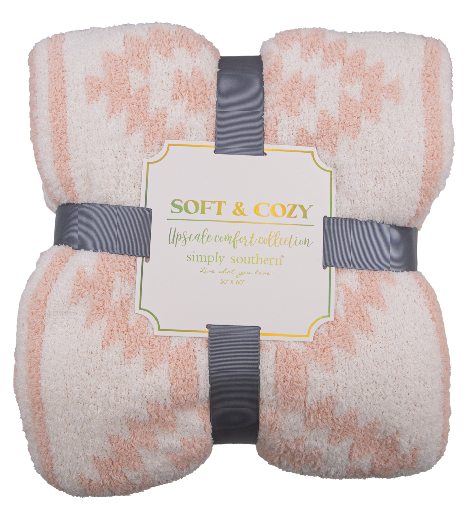 SIMPLY SOUTHERN SOFT & COZY BLANKET PINK