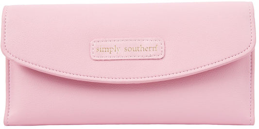 SIMPLY SOUTHERN LEATHER CARDHOLDER-PINK