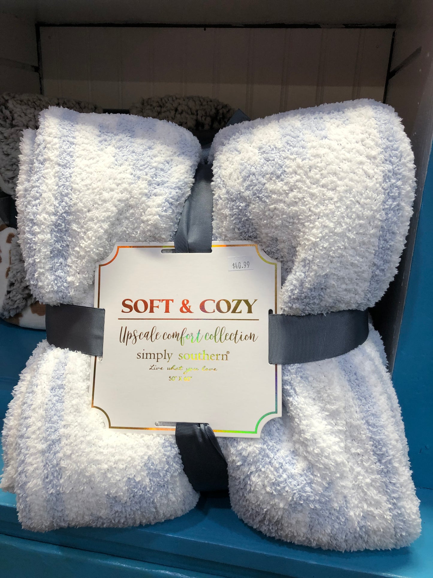 SIMPLY SOUTHERN SOFT & COZY BLANKET BLUE