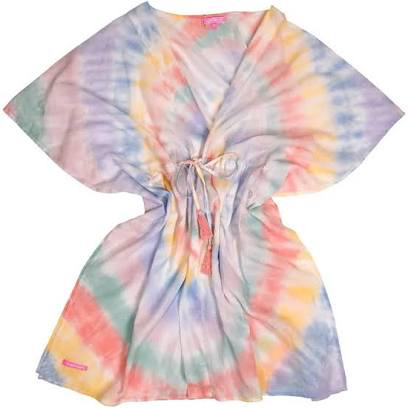 SIMPLY SOUTHERN TASSEL COVERUP- TIE DYE SWIRL