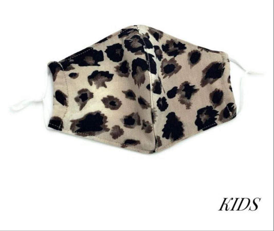 KIDS FACE MASK-BROWN