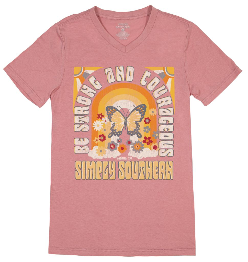 SIMPLY SOUTHERN VNECK-STRONG