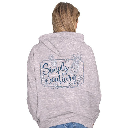 SIMPLY SOUTHERN HOODIE LOGO HEATHER GRAY