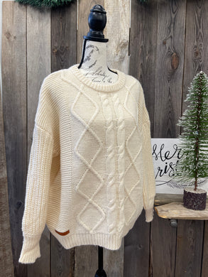 SIMPLY SOUTHERN PREPPY SWEATER CREAM