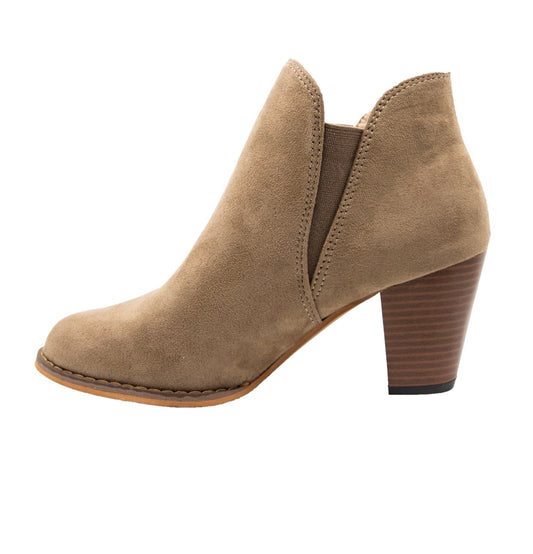 SIMPLY SOUTHERN HEEL BOOTS- TAN