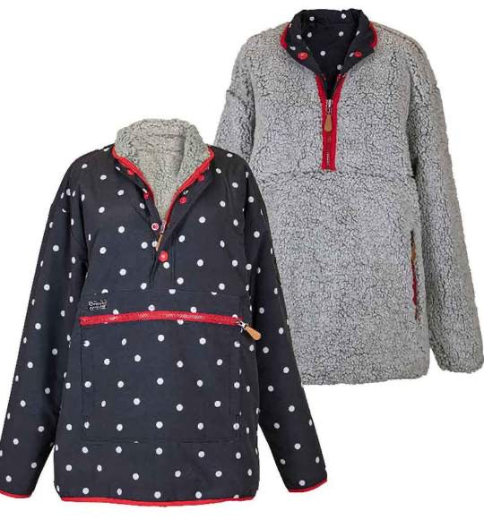 REVERSIBLE PULLOVER- DOTS